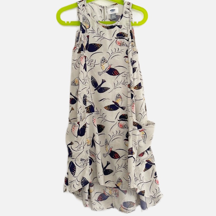 Old Navy Sleeveless Bird Dress Small